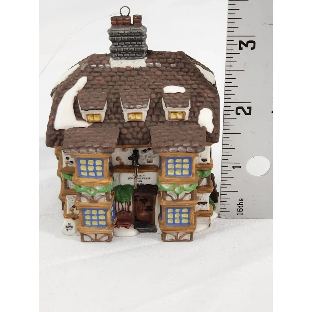 Dept 56 Sir John Falstaff Inn 1995 Charles Dickens Heritage Ornament Vintage Box